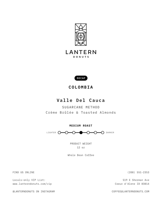 Colombia Valle Del Cauca (Decaf)