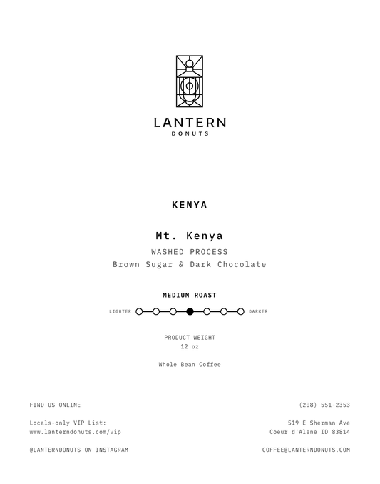 Kenya (Mt. Kenya) Washed Process