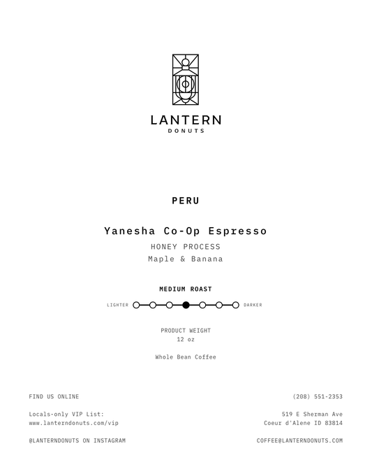 Peru Yanesha Co-Op Espresso